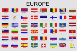 Список стран и столиц Европы на английском